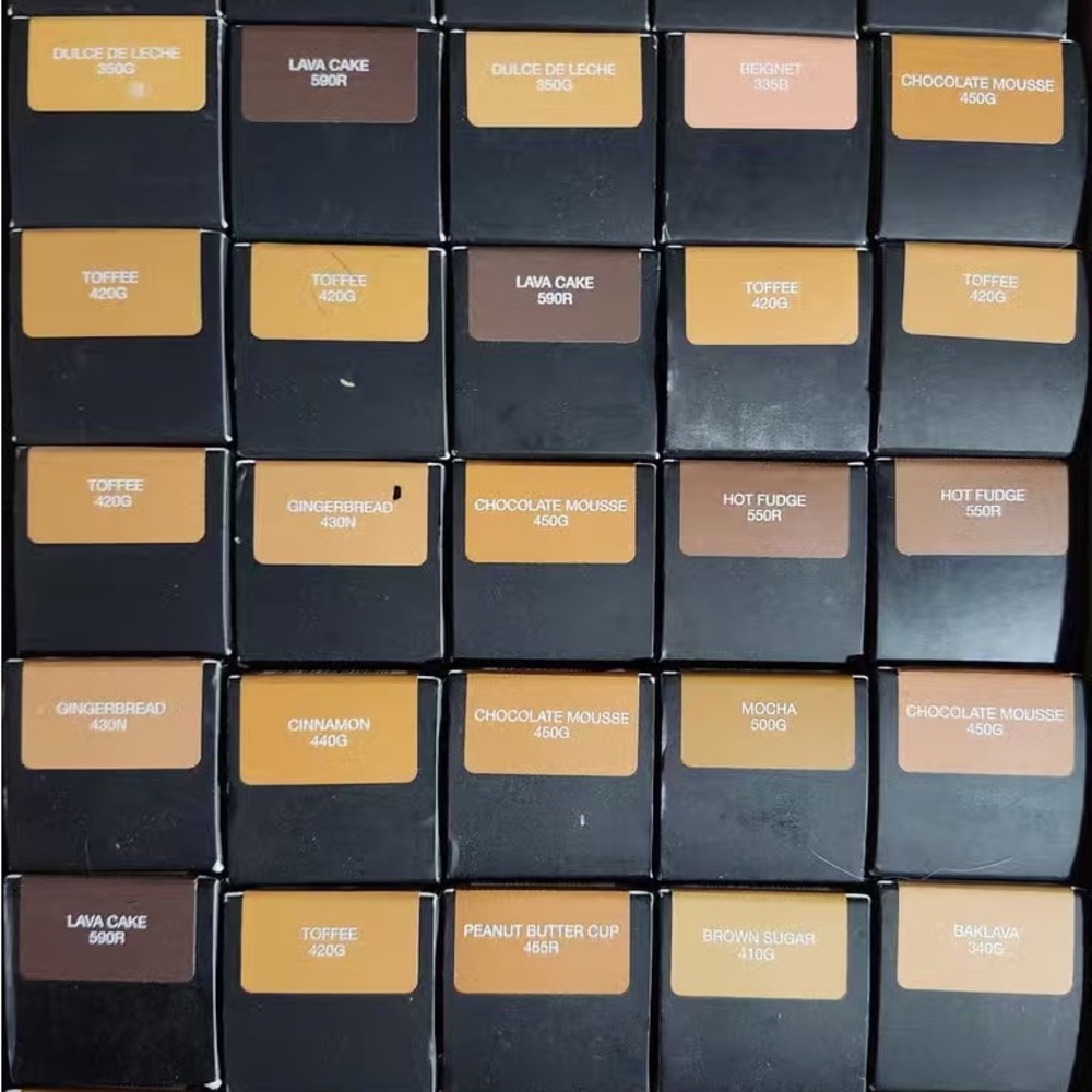 HUDA BEAUTY Lip Balm & Gloss Collection - Toffee, Lava Cake, Gingerbread
